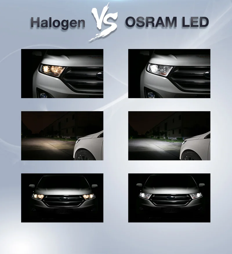 Лампа Ксеноновая OSRAM СВЕТОДИОДНЫЙ H1 H4 H7 H8 H11 H16 H1R2 HB2 HB3 HB4 9003 9005 9006 9012 фар автомобиля 12V светодиодный расклинивающий HL 6000K светодиодный авто лампы(двойная