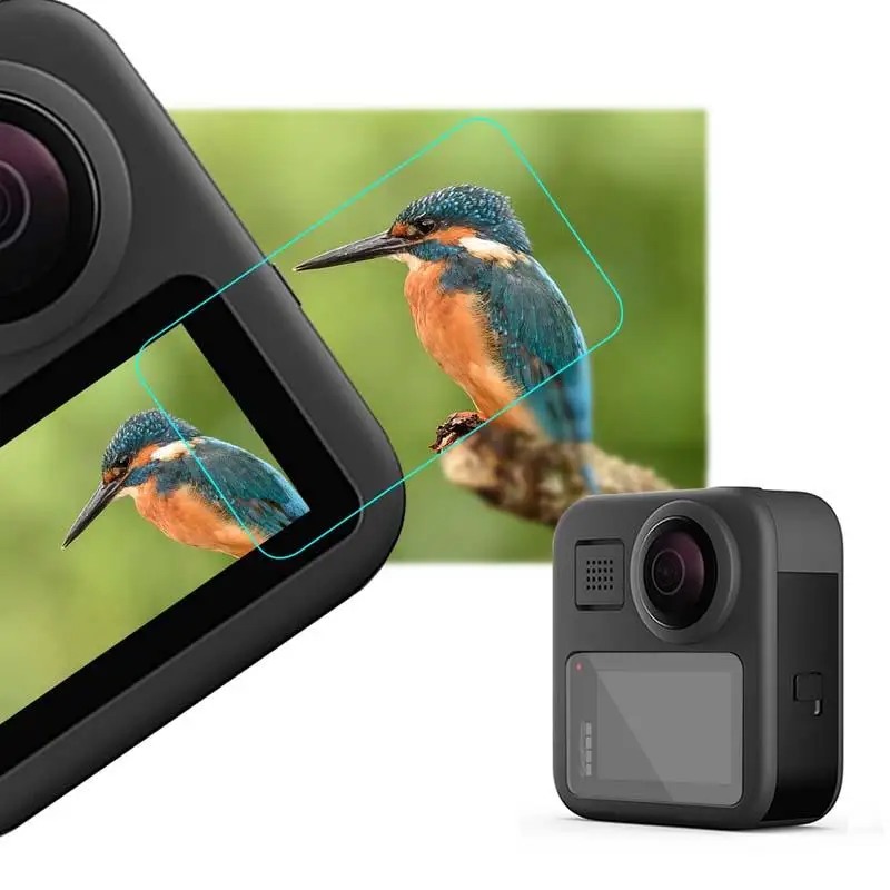Пленка из закаленного стекла повышенной твердости 9H для Gopro Max защита от трещин и