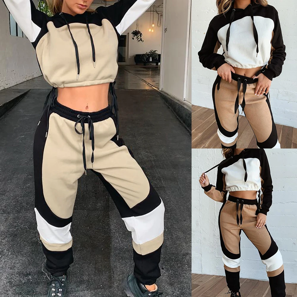 Женский спортивный костюм спортивные толстовки с капюшоном и свитшоты пуловер