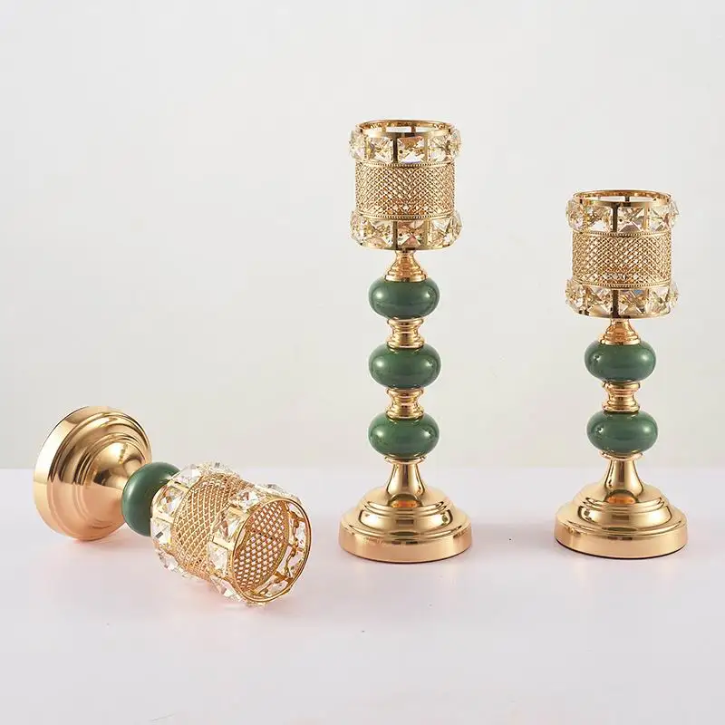 Арахисовые золотые Центральные элементы для канделябра Свадебные украшения