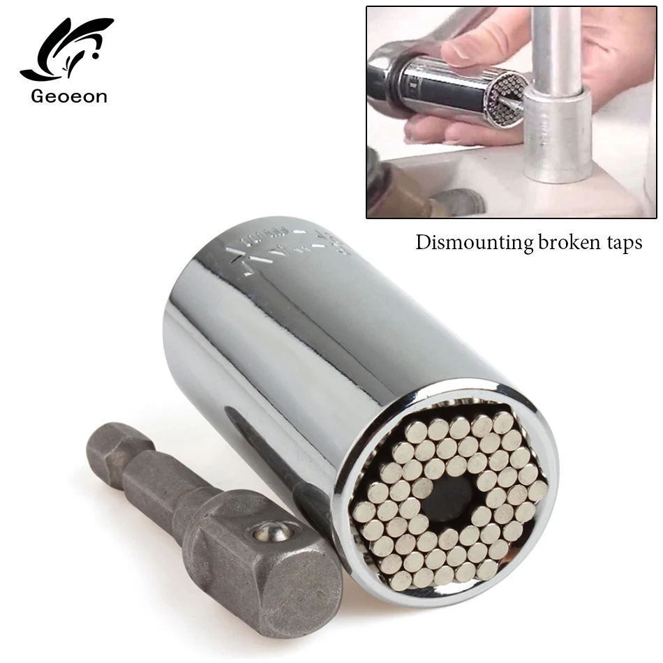 Geoeon 7 19 мм Универсальный динамометрический ключ набор головок с муфтой для гнезда