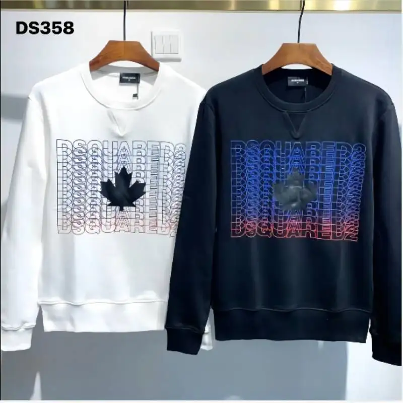 

2021 Autumn Winter Dsquared2 Women/Men Printed Unisex Casual Loose Sweatshirt DS358