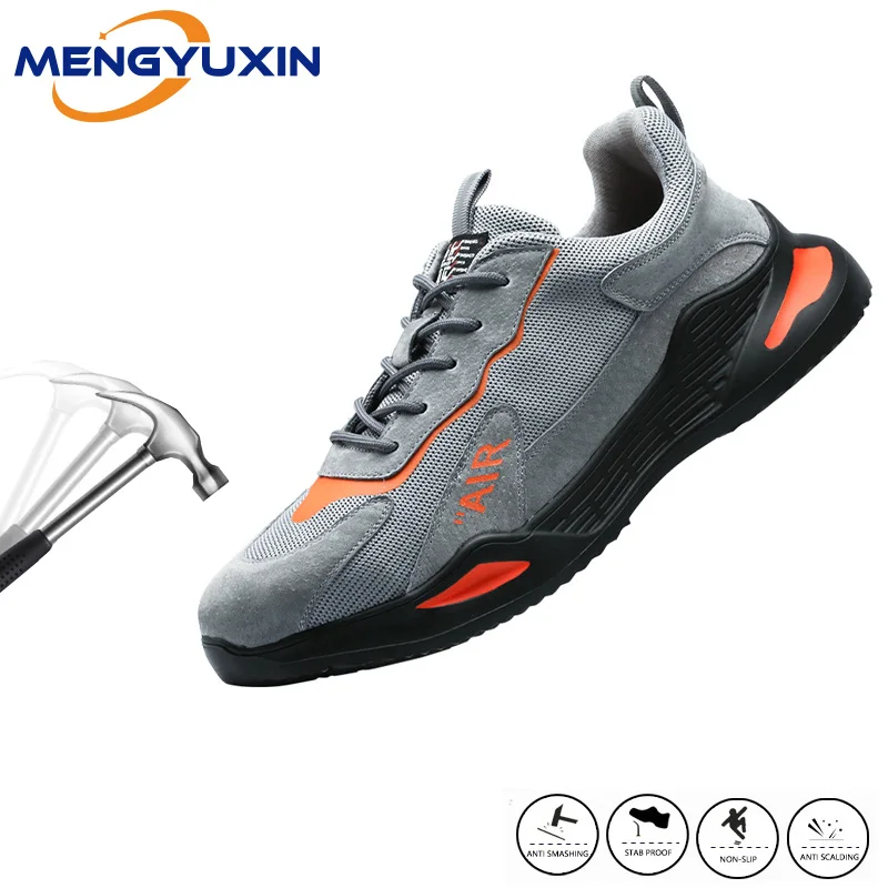 

Men's work safety boots steel toe puncture-resistant work shoes spring indestructible work shoes men's industrial shoes