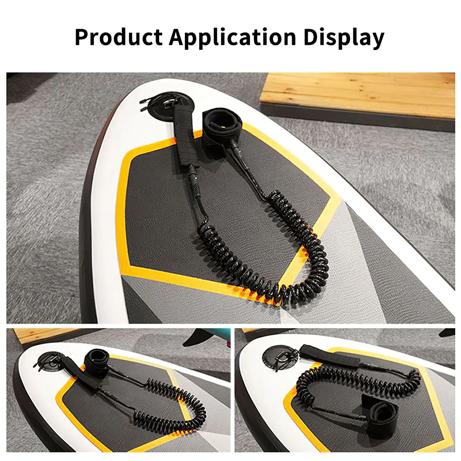 

Paddle Board Leg Rope Surfboard Leash 10ft 7mm Ankle Leash Surfing Elastic Coiled Stand UP Surfboard Ankle Leash Leg Foot Rope