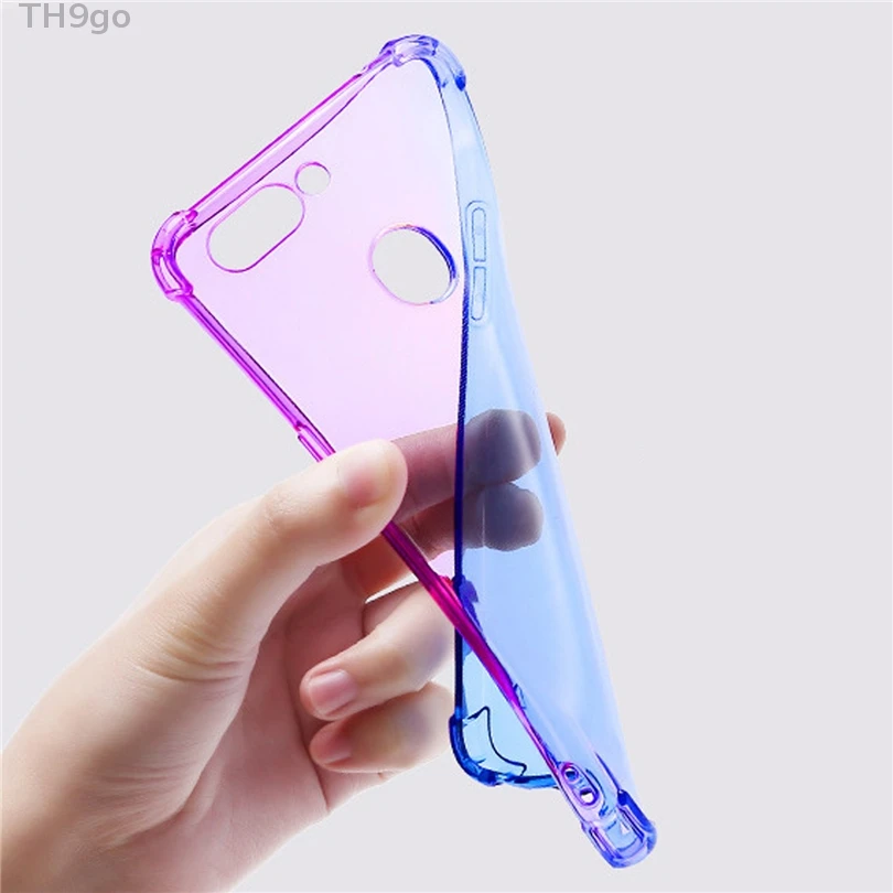 Градиентный чехол для OPPO F11 A83 A79 A73 A59 Pro F9 F7 A5 A3 Realme 3 силиконовый телефона