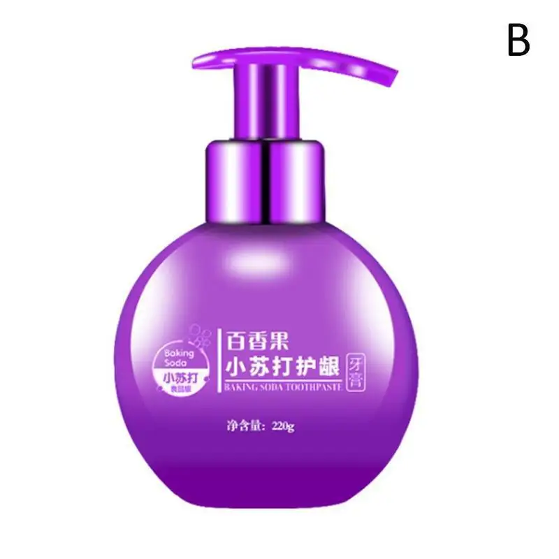 purple 220g травы натуральный отбеливание зубов интенсивное удаление пятен отбеливающая зубная паста с кровоточивость десен зубная паста дропшиппинг - Цвет: purple