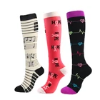 Чулки женские компрессионные, до колена, для бега, марафона, походов