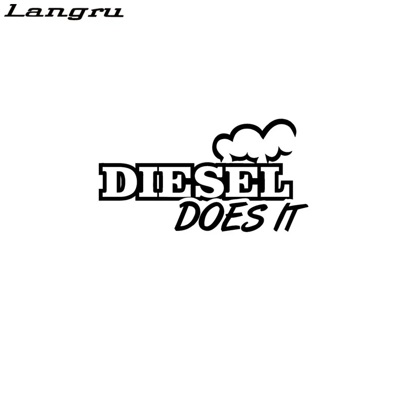 

Langru 15.5cm*8.3cm Fashion Diesel Does It Vinyl Graphic Decal Car Sticker Accessories Jdm