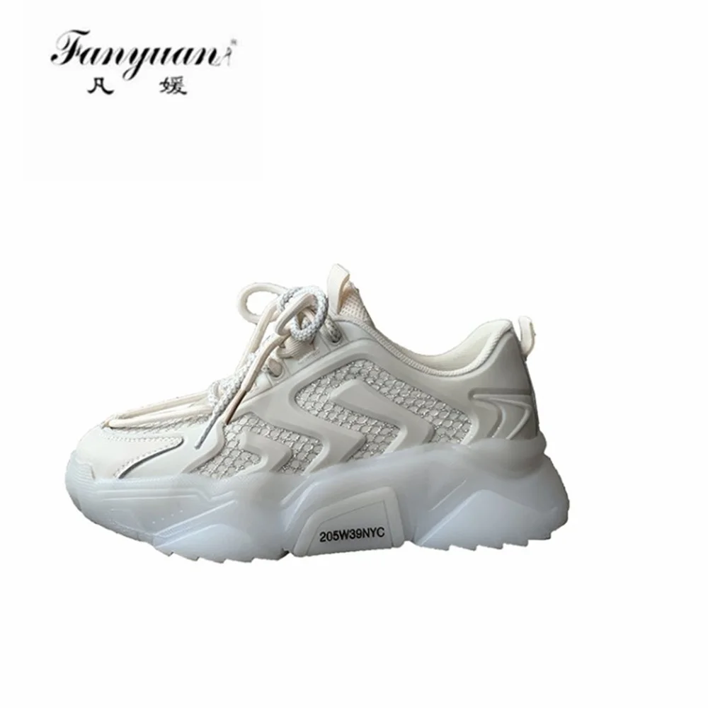 

Fanyuan Women's Sneakers Platform Shoes For Women Cow Leather Fashion Mix Color Casual Daily Sneakers Lady Footwear Boots