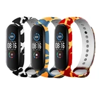 Ремешок для часов Xiaomi Mi Band 3, 5, 6, NFC, силиконовый браслет для умных часов