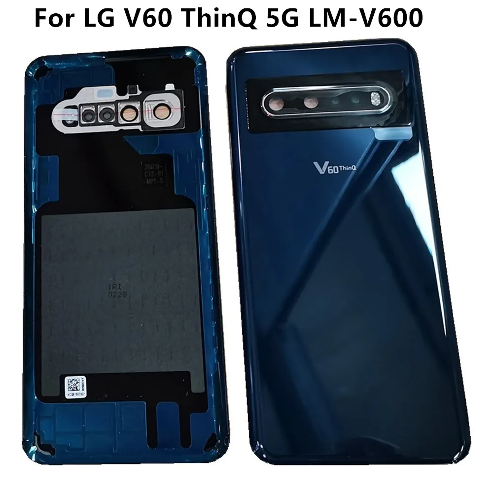 

Для LG V60 ThinQ 5G LM-V600 чехол для батареи чехол задняя крышка для LG V60 ThinQ с объективом камеры запасные части