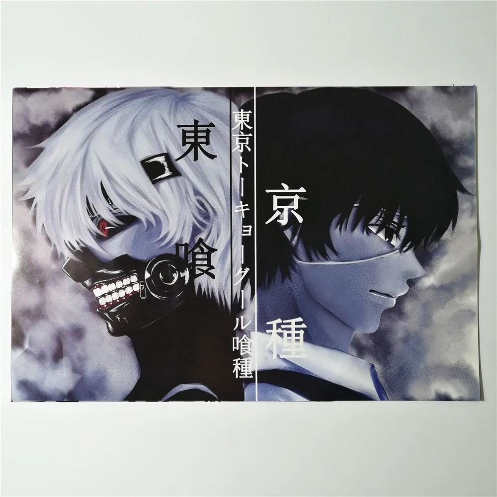 8 *(42x29 см) постеры Токийский Гуль аниме наклейки на стену тоука Кирисима вокруг