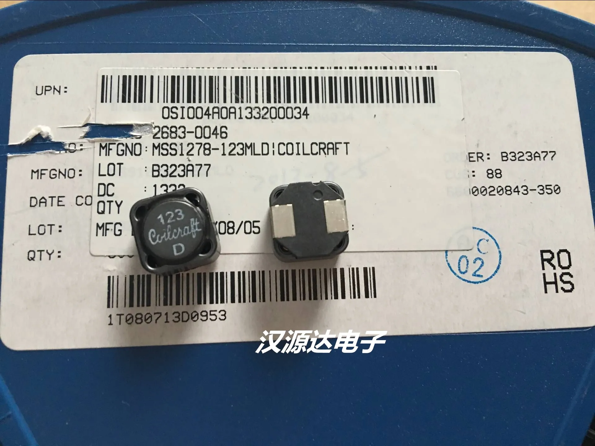 

MSS1278-123MLD 12UH 20% 10.7A 15MHZ новые мощные Индукторы
