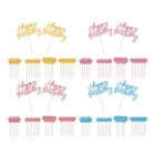 Блестящие Топпер для торта С Днем Рождения-День рождения украшения, торт ко дню рождения