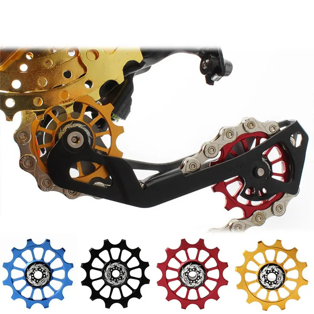 

12t Bike Bicycle Rear Derailleur Pulley 12t Aluminum Alloy Mtb Mountain Bike Jockey Wheel Road Bike Guide Roller Accessories