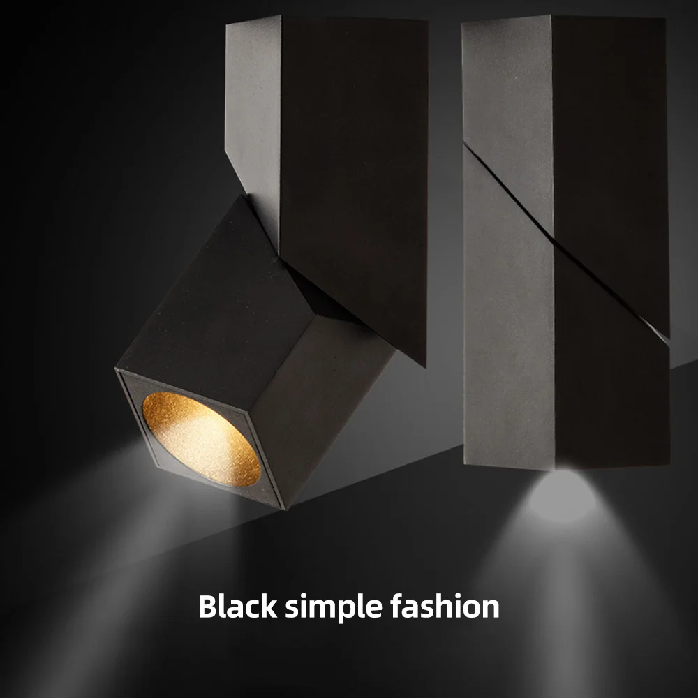 Homluce светодиодный ные светильники 360 произвольные Угловые точечные AC COB Nordic square потолочные трековые домашнее