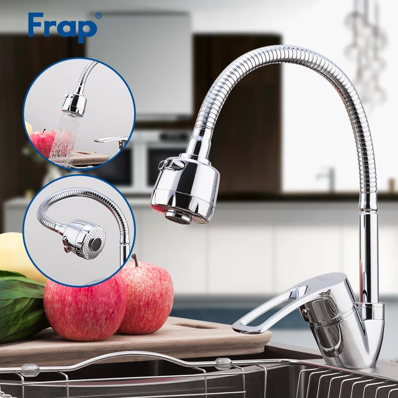 

Frap Kitchen Faucet Sink Water Tap Single Handle Mixer Tap 360 Rotation Torneiras De Cozinha Grifos De Cocina Robinet F43701-B