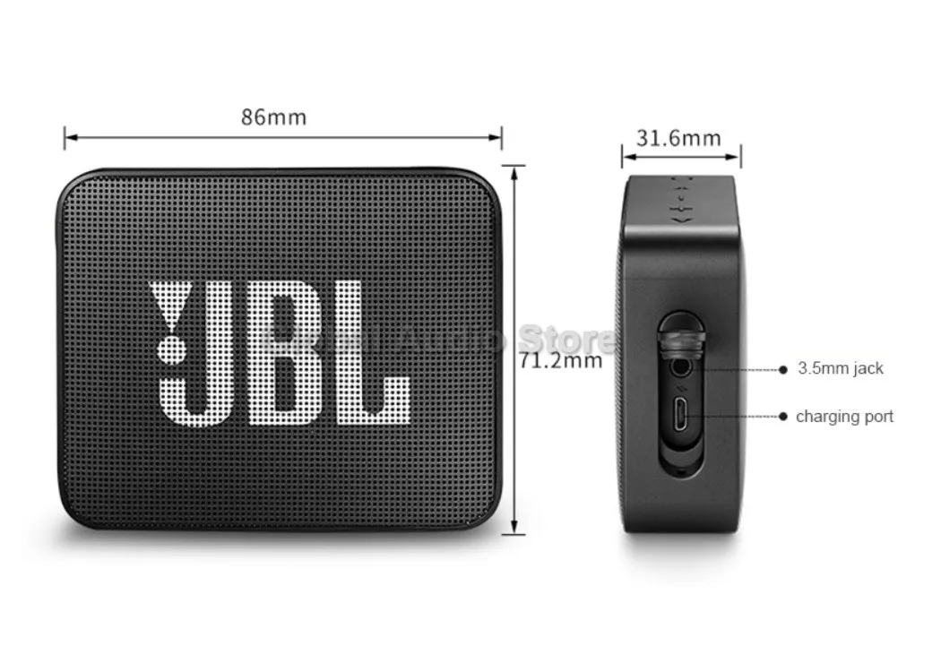 JBL Go 2 Мини Портативный беспроводной IPX7 водонепроницаемый Bluetooth динамик с сабвуфером бас-эффект