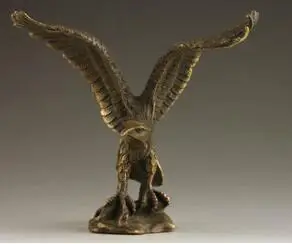 Изысканная китайская Коллекционная Ручная работа старая резьба яркая БРОНЗА