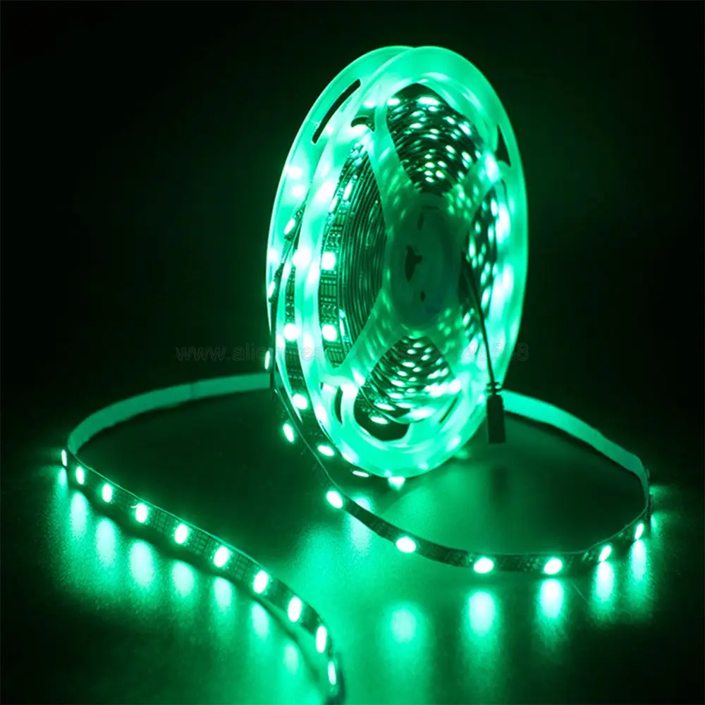 Светодиодная лента FPCB SMD 5050 RGB не водонепроницаемая 5 м 300 светодиодов В 12 24