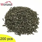 Wonzeal 200 шт. M2 крест с плоской головкой саморез ассортимент винтов комплект дерева с резьбой гвоздь винт с потайной головкой и крестообразным Маленький Винт