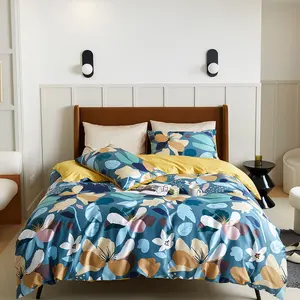 Комплект постельного белья из египетского хлопка, с изображением цветов