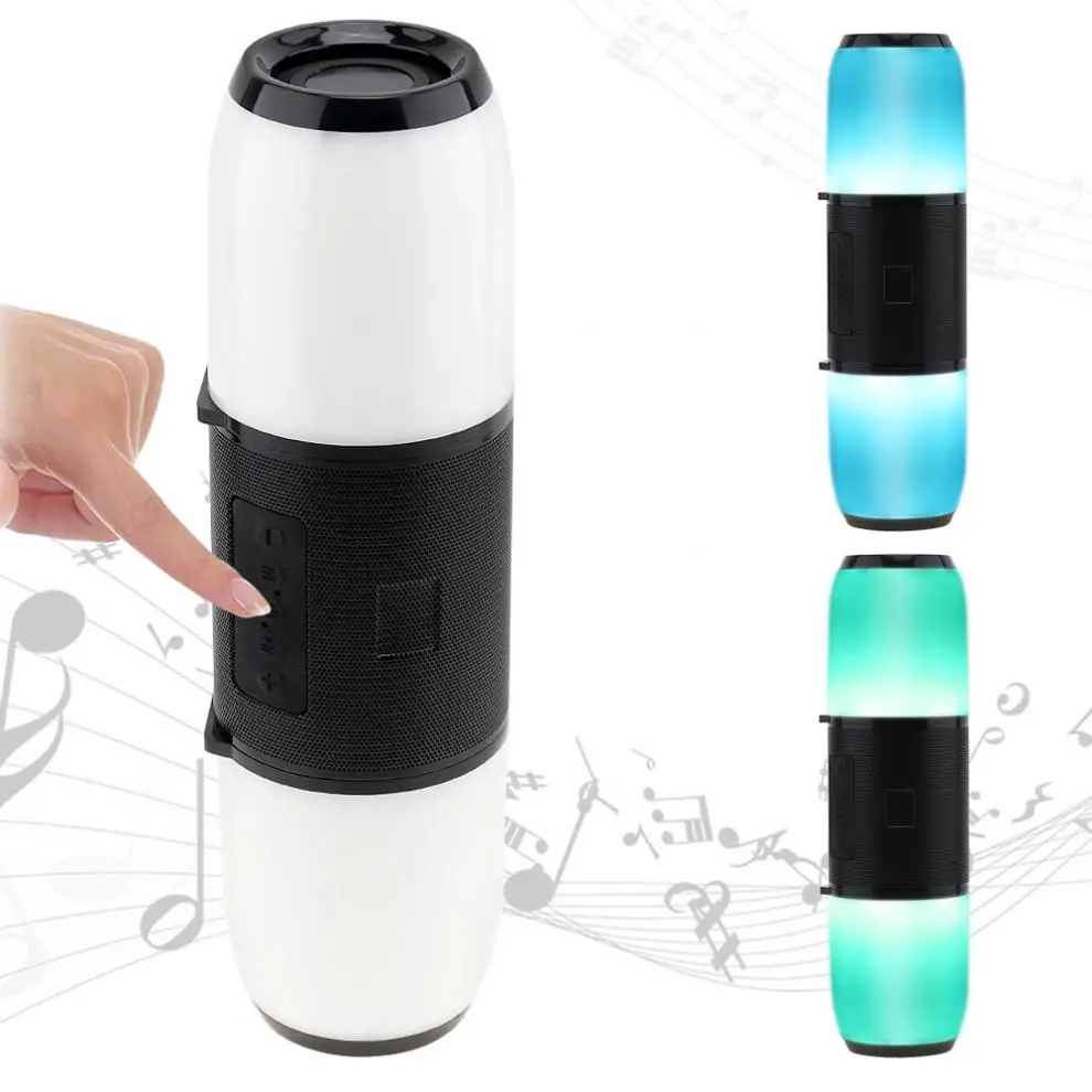 СВЕТОДИОДНЫЙ цветной сабвуфер Водонепроницаемый Bluetooth динамик с FM/TF/AUX/USB/функция