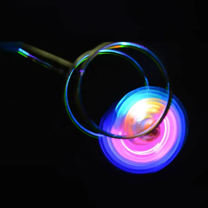 2020 мигающий гироскоп волчок магнитный трек игрушка цветной лазерный светильник