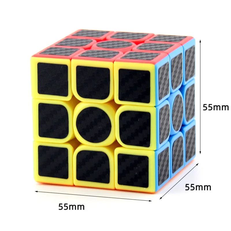 MOYU Yuhu 3x3x3 углеродное волокно Магический кубик профессиональный Magic Cube гладкая