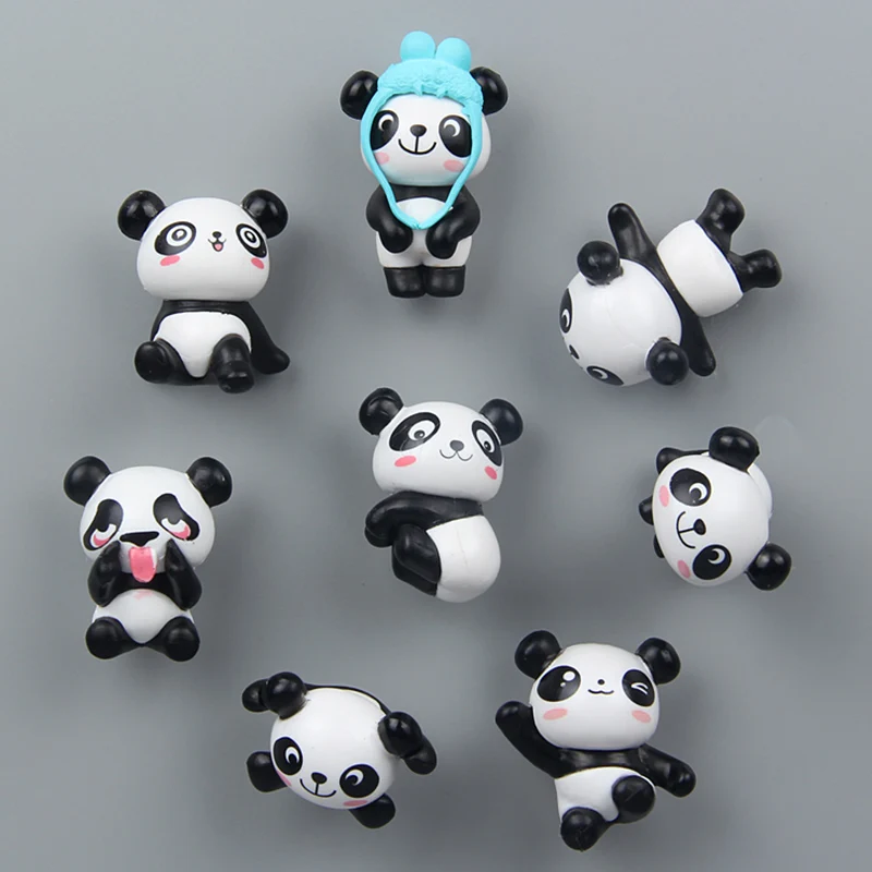 8 шт./компл. магнит на холодильник милый мультфильм панда размещение сообщения