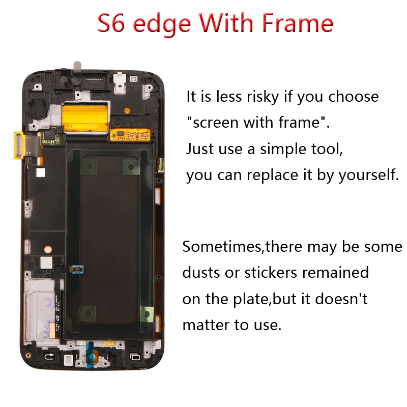 Оригинальный ЖК-дисплей 5 1 дюйма Super AMOLED для SAMSUNG Galaxy s6 edge дисплей G925 G925F