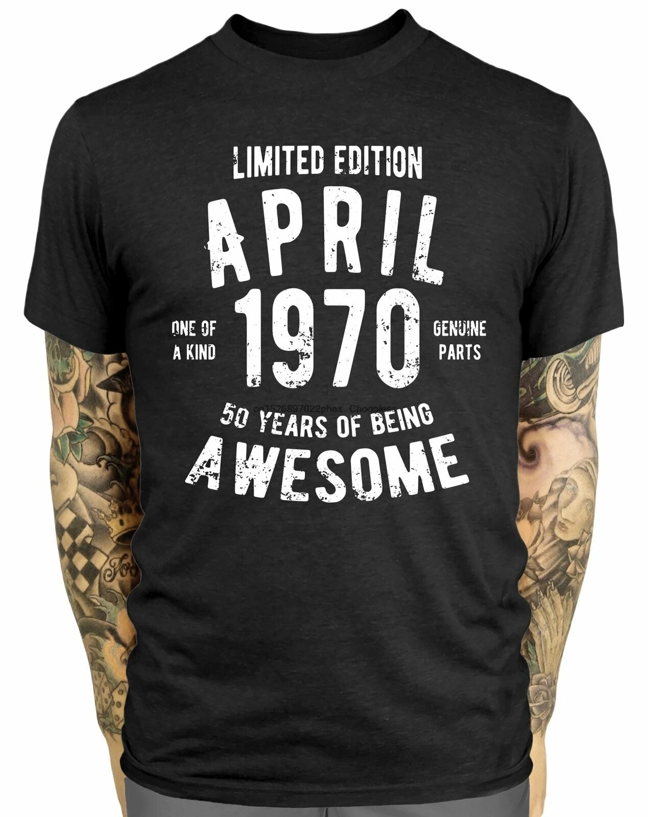 Мужская винтажная футболка с рисунком 50 го апреля 1970 года|Мужские футболки| |