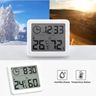Цифровая комнатная метеостанция с термометром, гигрометром и часами