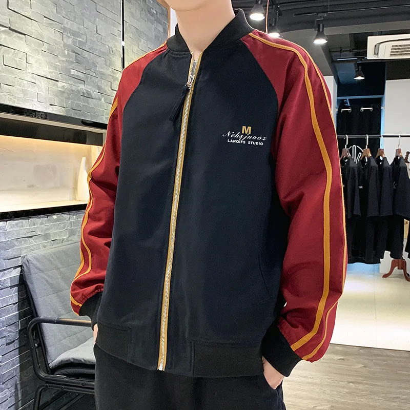 Куртка FOJAGANTO мужская с воротником-стойкой Модный повседневный пиджак свободного