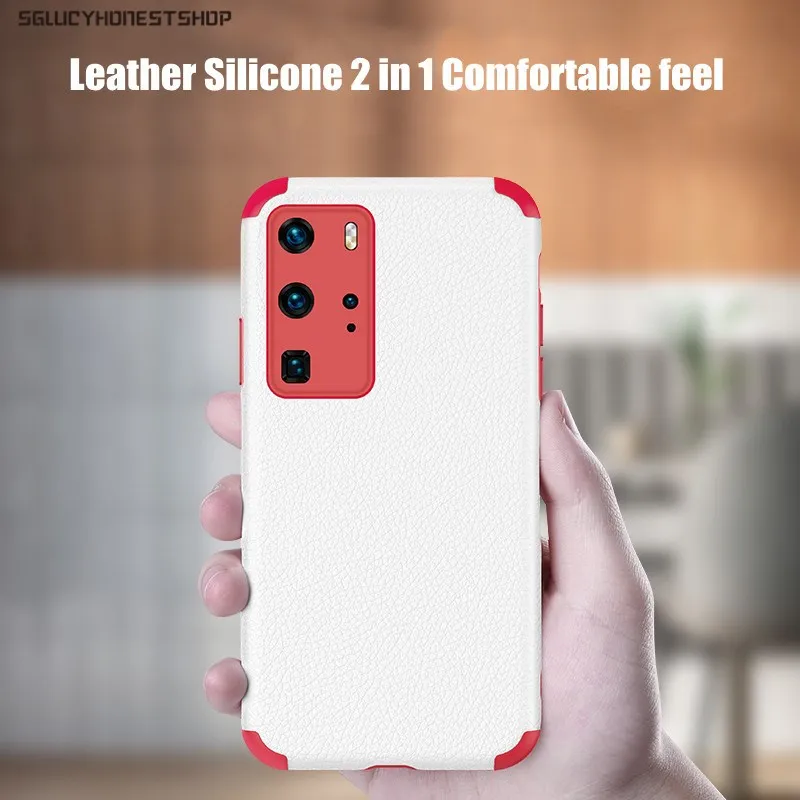 

Luxury Imitation lambskin Silicone Case For HuaWei P40 P30 Pro Mate 40 30 Pro Nova 7 8 SE Honor 30Pro Shockproof Soft Back Cover