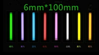 1pcs 6x100mm green tritium gas tube 10 25 years life self luminous tritium vial tube signal light lamp