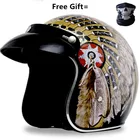 Бесплатная доставка мотоциклетный шлем с открытым лицом Casco De Moto для Кафе Racer Chopper Scooter Ce Dot