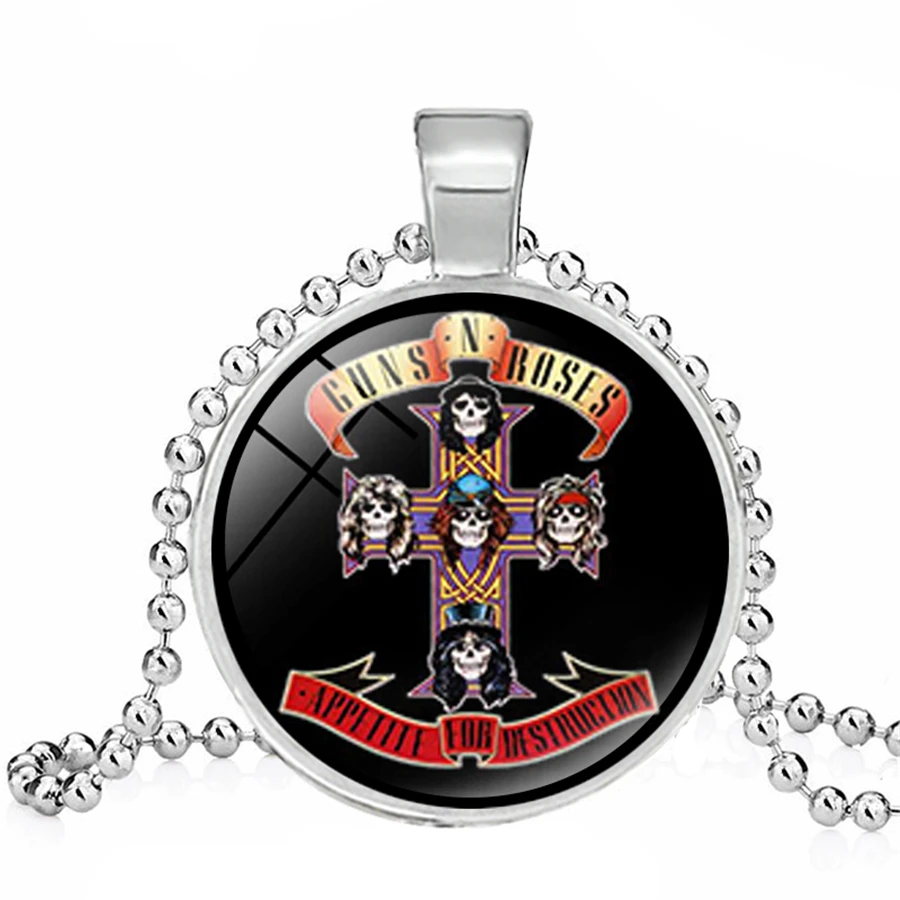 Музыкальная группа guns N Roses Ожерелье Личность Группа Логотип 3D печатные Подвески