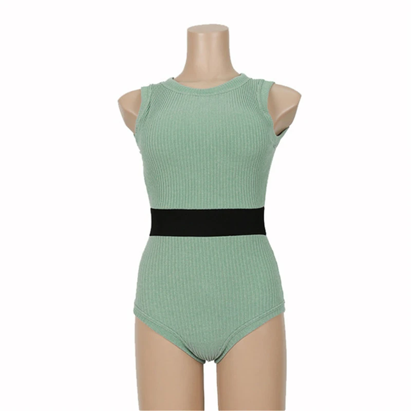 

2021 Women Sexy Push Up One-piece Backless Solid Retro Triangle Swimsuit Swimwear C74