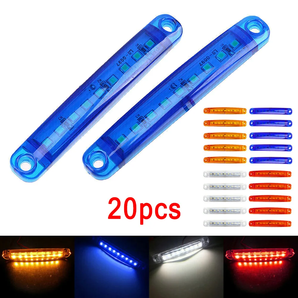 40X Красный/янтарный/белый/синий герметичный 9 цвет для грузовиков прицепов