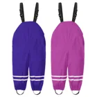 Детский непродуваемый комбинезон для мальчиков и девочек, ветрозащитный водонепроницаемый грязевой комбинезон, одежда, детские брюки, детские комбинезоны, Штаны