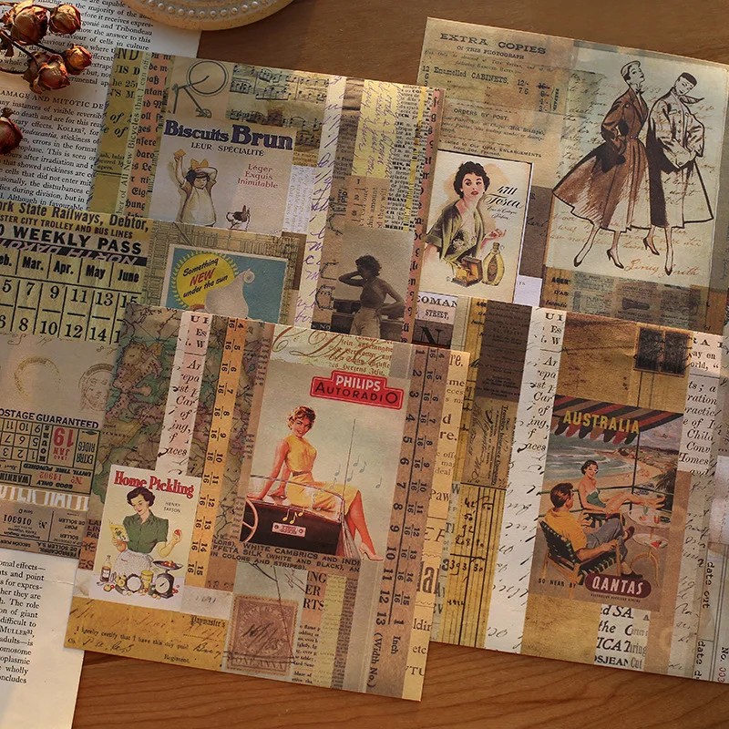 12 шт./компл. винтажный блокнот для записей Ретро Кино звезда декоративная бумага