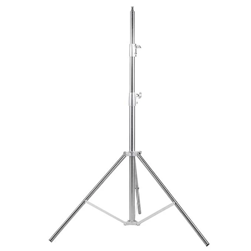 

Nicefoto LS-280S Stainless Steel 260cm Light Stand 3 Section Heavy Duty Built-in Spring for Studio Softbox Flash Photography