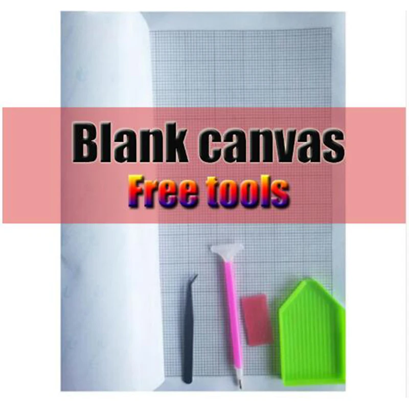 

Пустая холщовая Алмазная вышивка, алмазная живопись, искусственный клей, ручная сборка, пазл, бесплатные инструменты BK