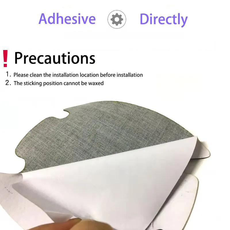 

4pcs Car With Logo Carbon Fiber Leather Wrist Of Door Protective Film Sticker For Renault TALISMAN CAPTUR Espace Clio Megane 2