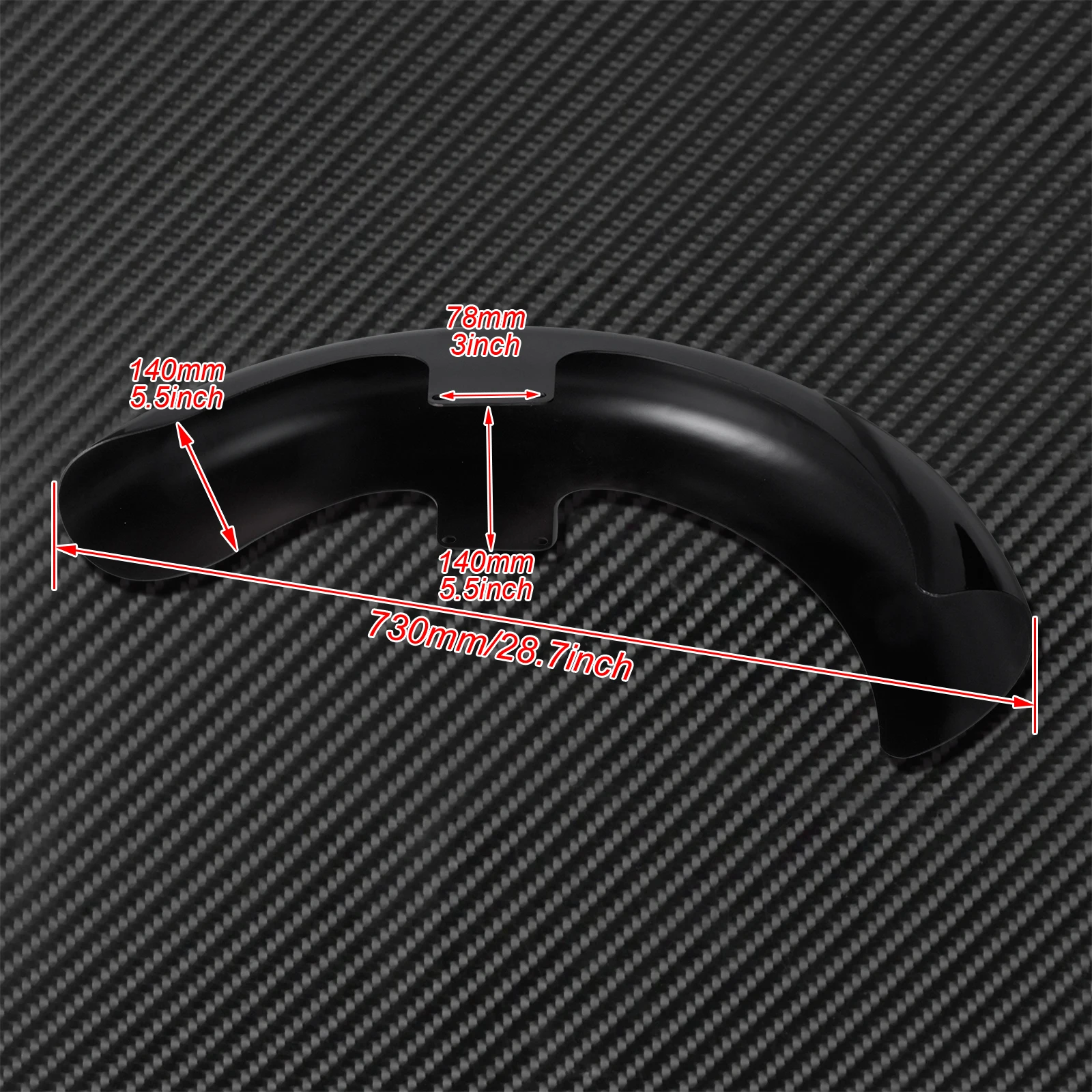 Мотоциклетный глянцевый черный 21 &quotWrap 5 5&quot переднее крыло для Harley Touring Road King Street