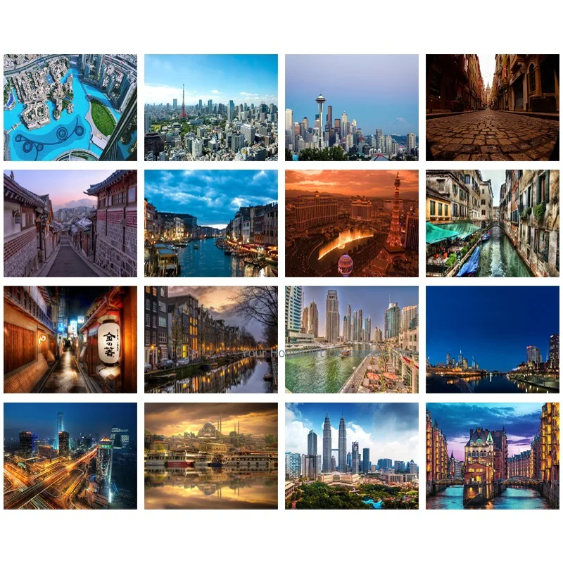 

Diy Diamond Painting City Scenery Overpass 5D Full Square City Wall Embroidery Diamond Art Picture of Rhinestones Home Decor