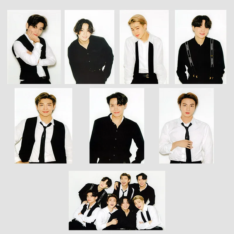 

8Pcs/Set 2021 Kpop Bangtan Boys Lomo Card New Year's Concert Small Card Photocard Poster JUNG KOOK JIMIN SUGA Fans Accessories