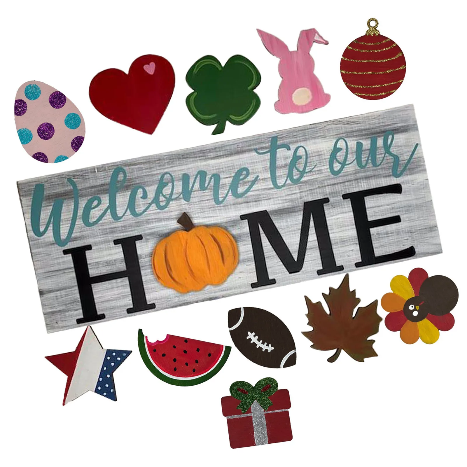 

Wooden Door Hanger 12 Interchangeable Monthly Signs Dwarf Sturdy And Durable Home Pendant Decor Birthday Parties