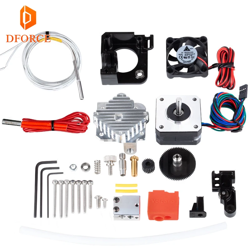 3D принтер DFORCE экструдер Titan Aero V6 Hotend полный комплект аэроэкструдер PT100 бесплатная